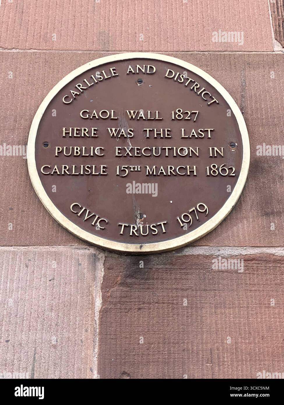 Carlisle rail railway station town place weather train trains view views Winter Summer Autumn cold hot place old visit jail killed died hung plaque UK - Smartphone Captured Stock Image