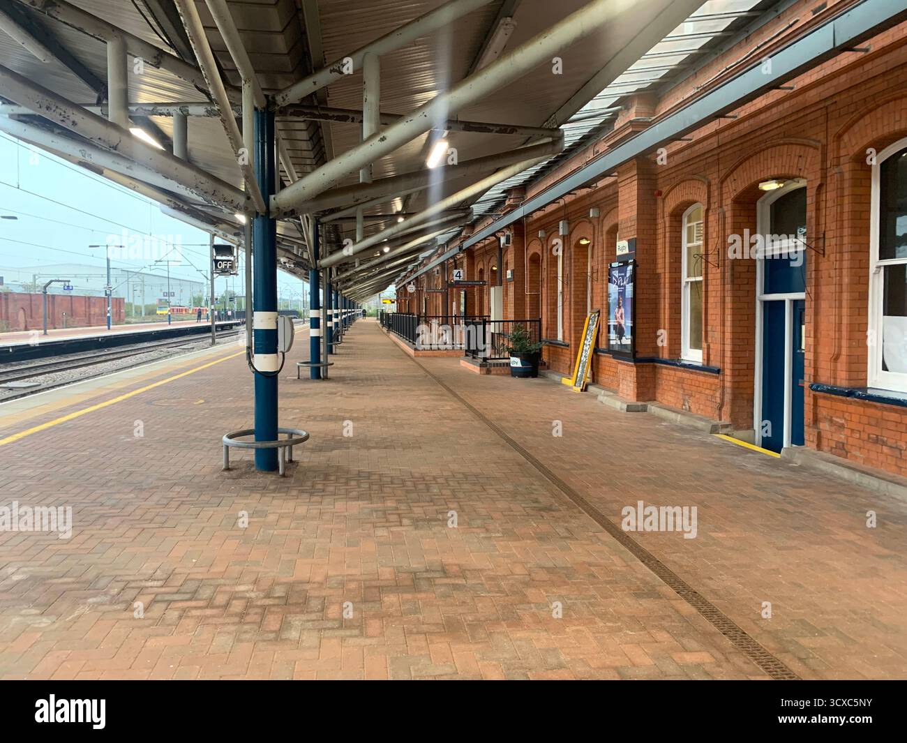 Carlisle rail railway station town place weather train trains view views Winter Summer Autumn cold hot place old visit jail killed died hung plaque UK - Smartphone Captured Stock Image