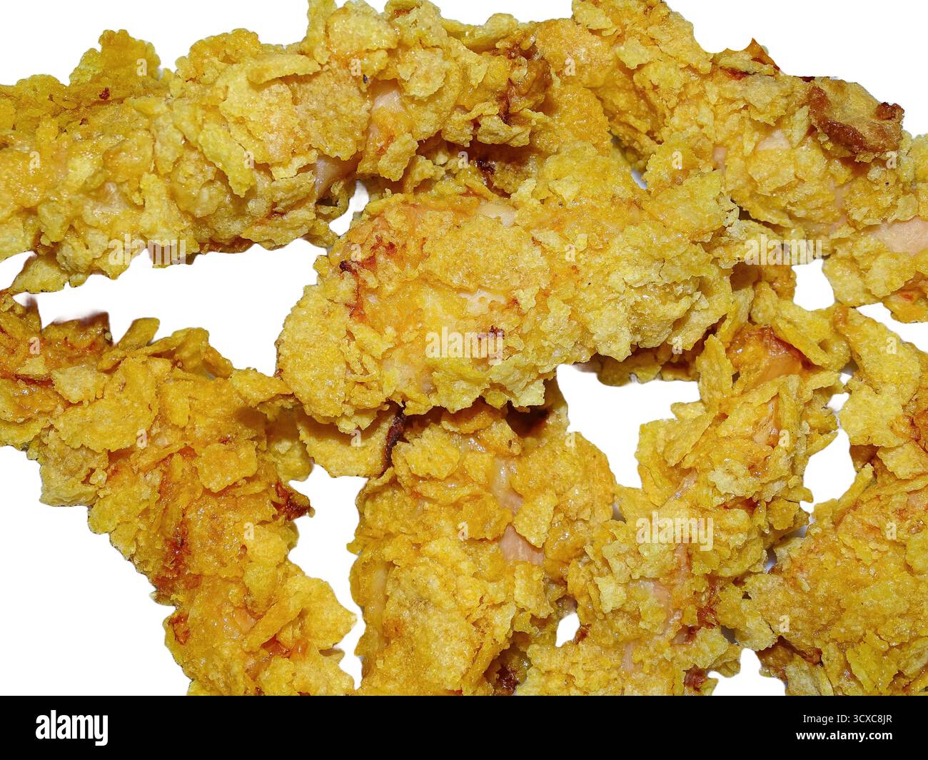 Pile of homemade chicken crispy Stock Photo