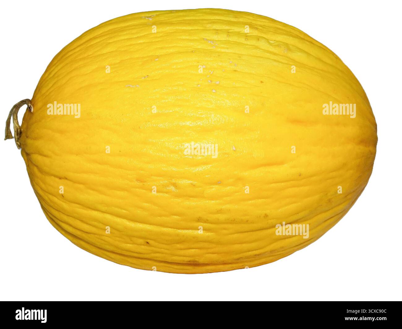 Yellow honeydew melon isolated on white background Stock Photo