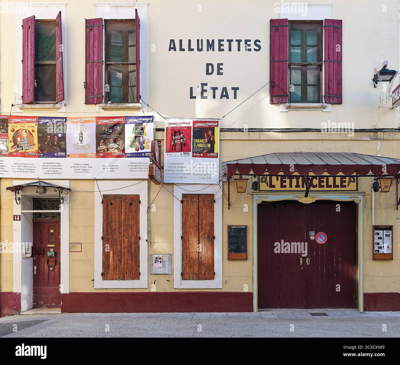 L'Etincelle theatre (Allumettes de l'Etat), Avignon, France. Stock Photo