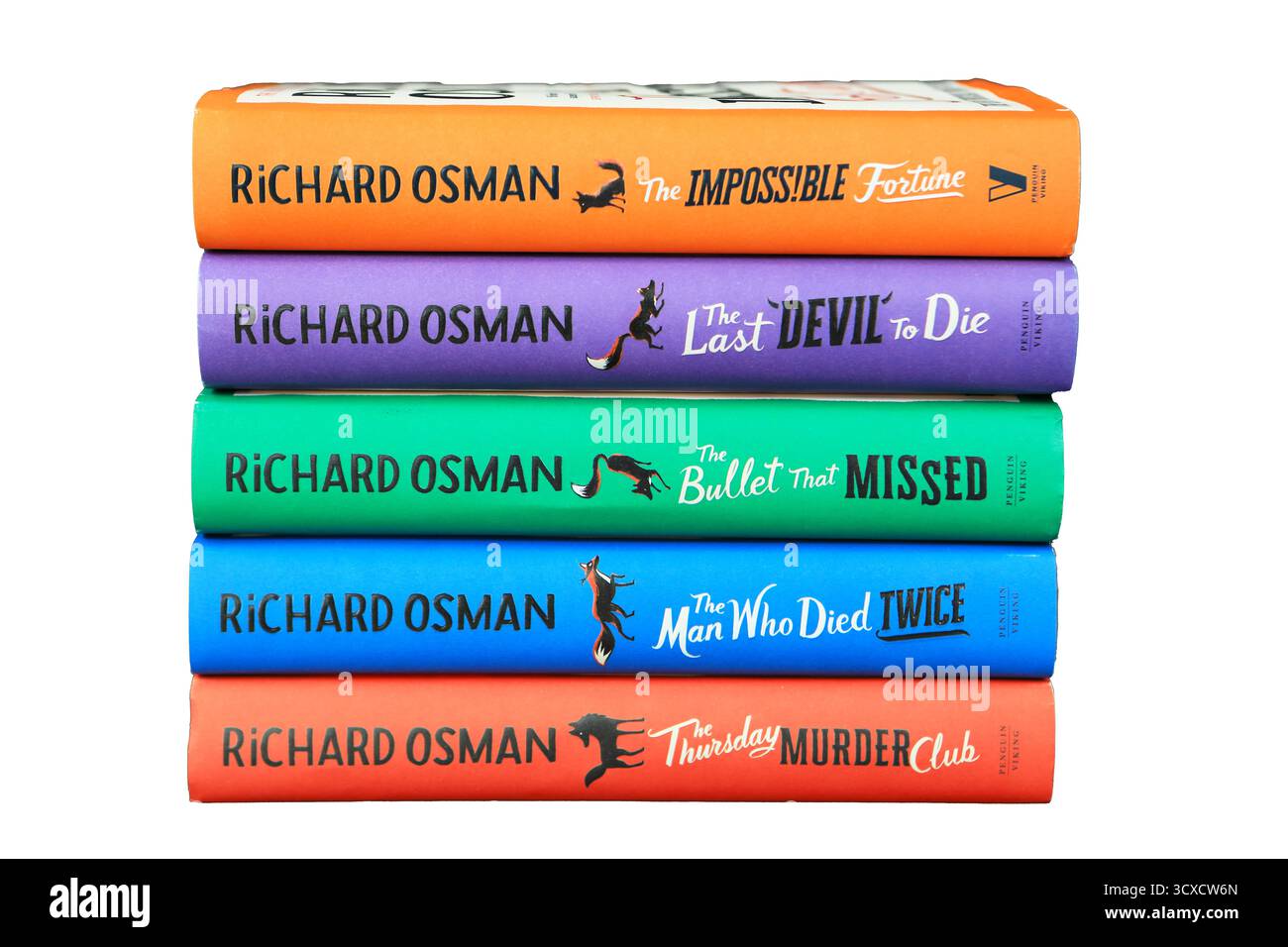 Thursday Murder Club series of books by Richard Osman Stock Photo