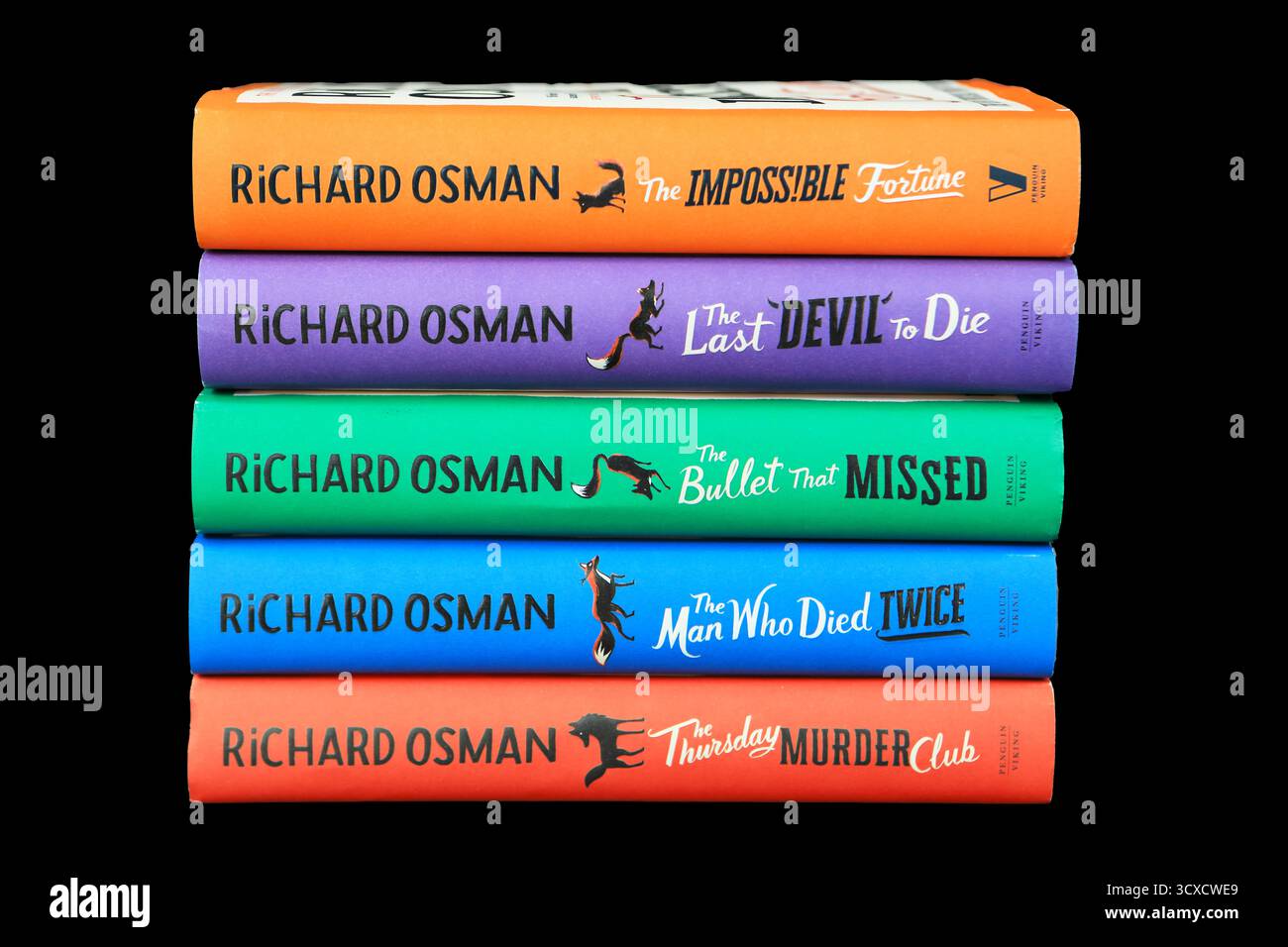 Thursday Murder Club series of books by Richard Osman Stock Photo
