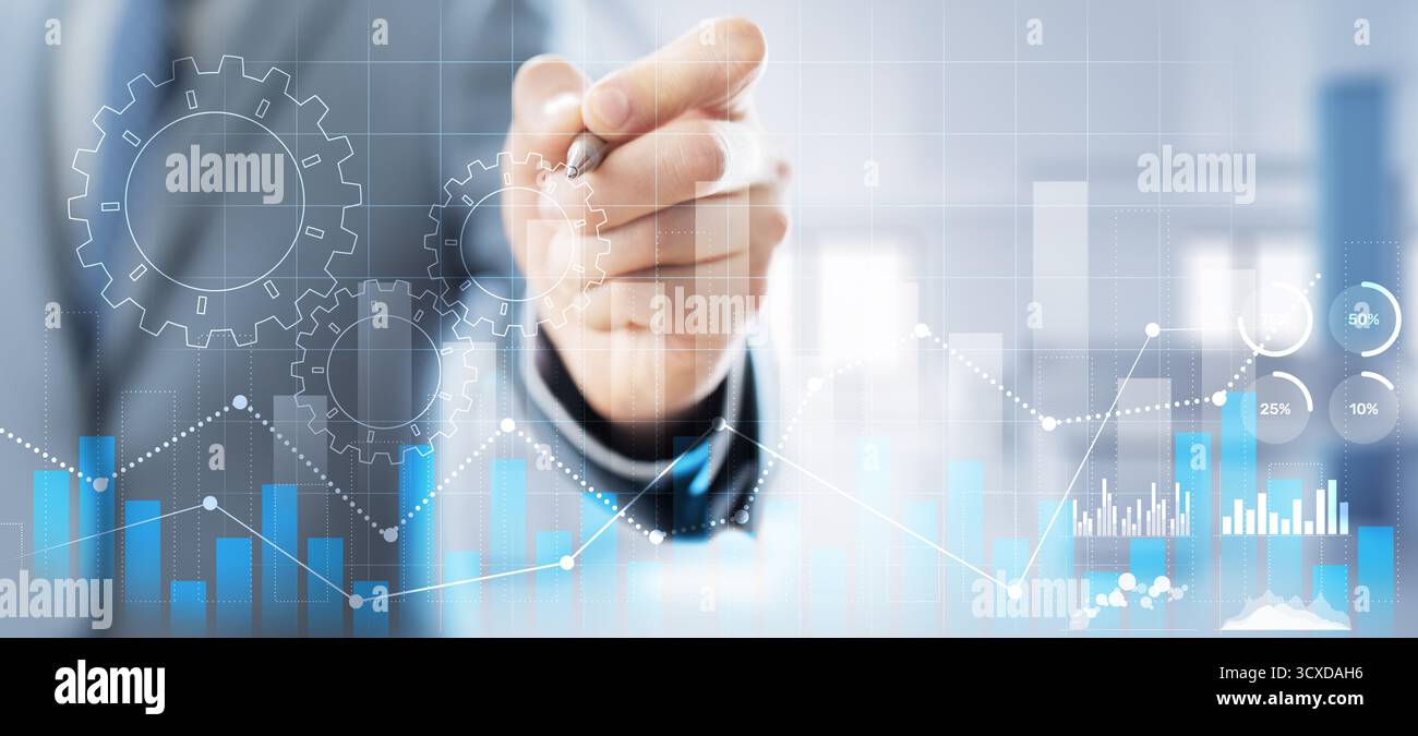 Data-Driven Decision Making and Performance Analy. Stock Photo