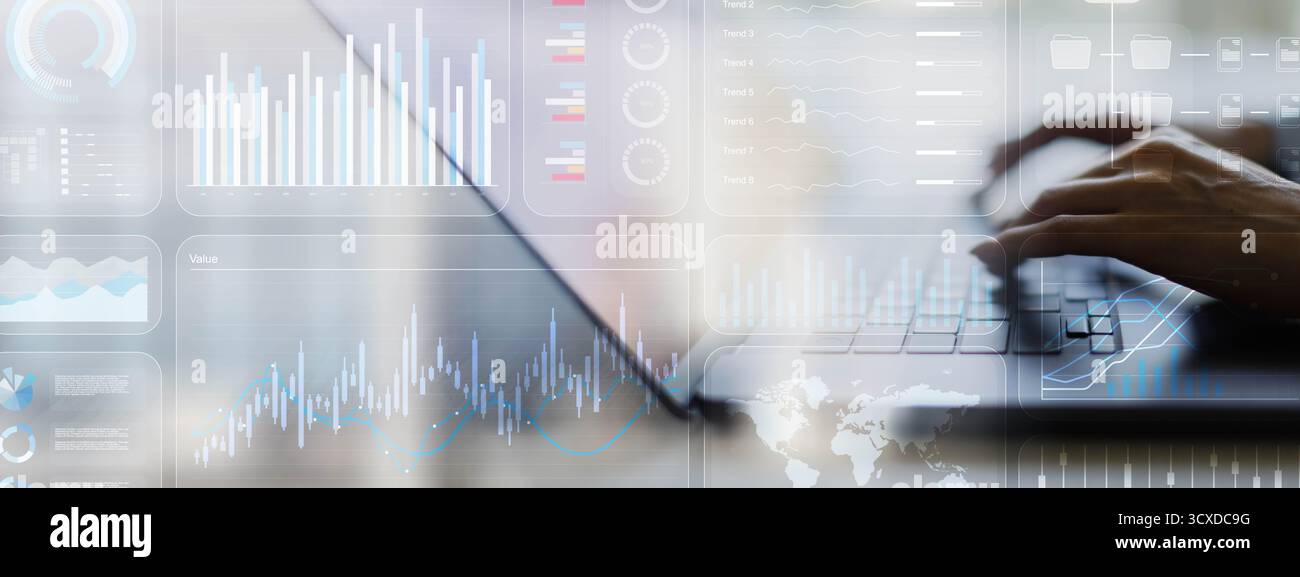 Data Visualization and Business Analytics for Informed Decision Making. Stock Photo