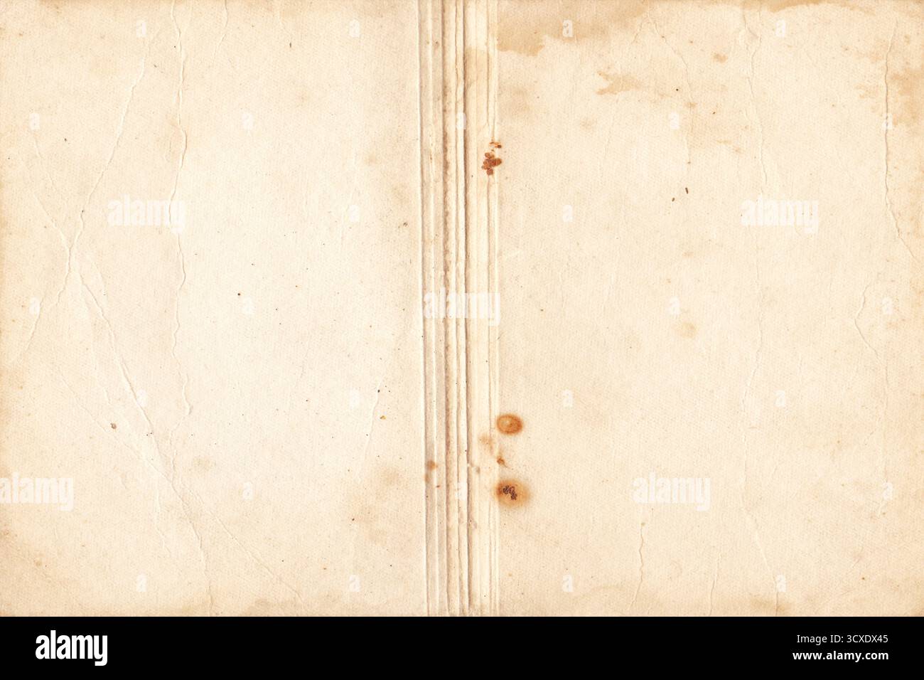 Old open vintage notebook cover texture isolated on white background ...