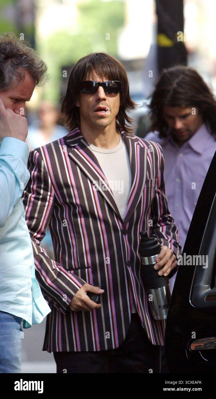Red Hot Chili Peppers frontman Anthony Kiedis pictured leaving his