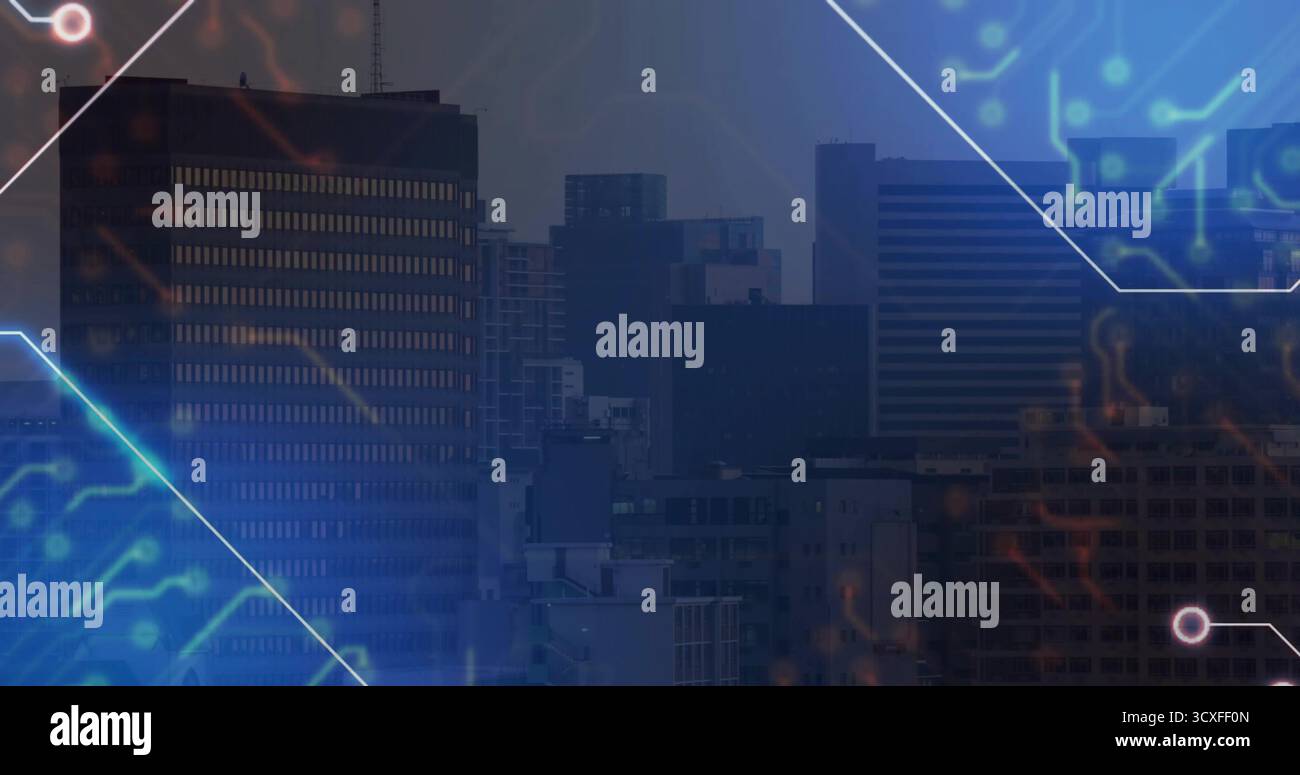 Featuring stylized city skyline hi-res stock photography and images - Alamy