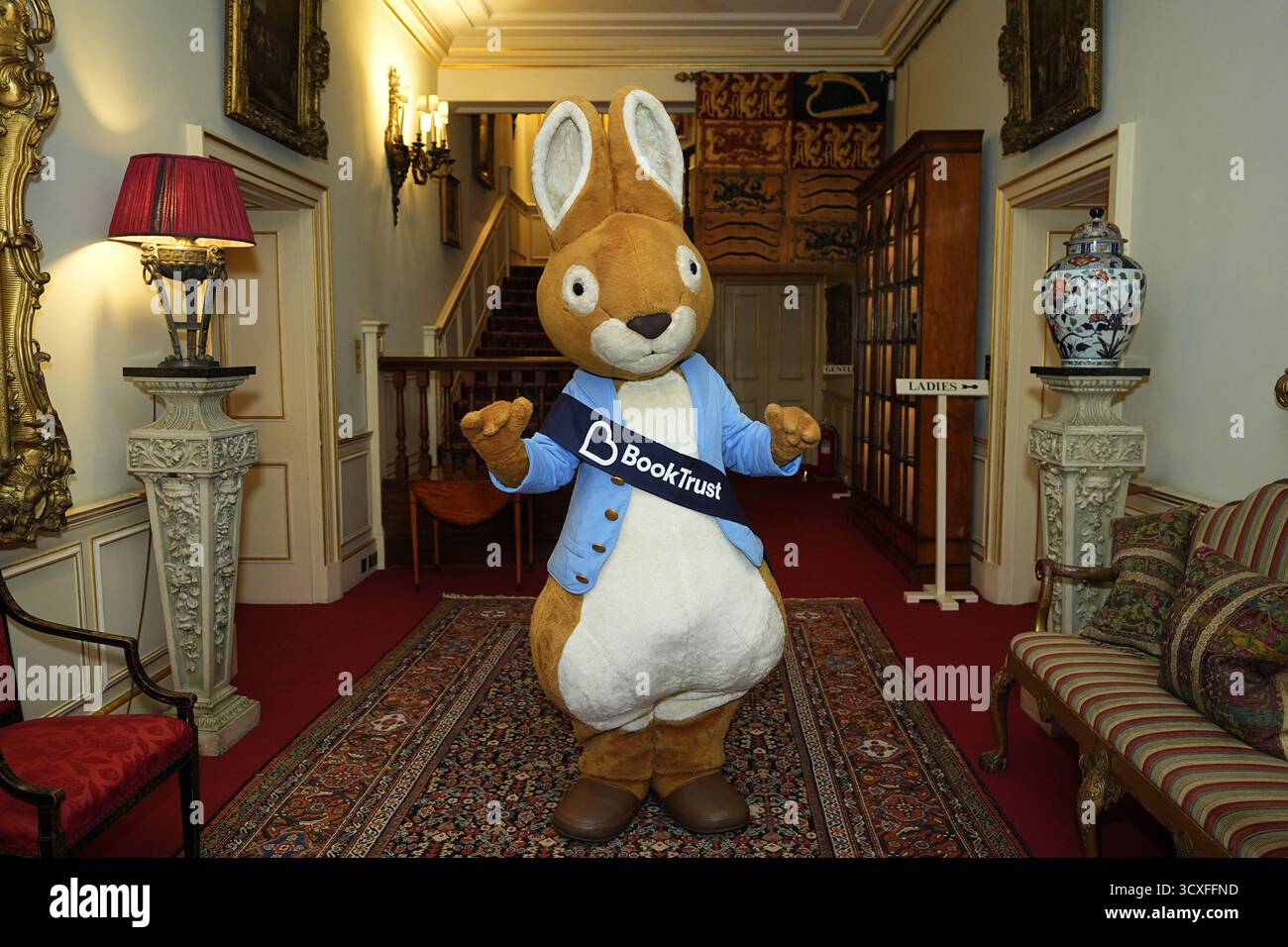 Peter Rabbit during a reception to celebrate the centenary of BookTrust ...