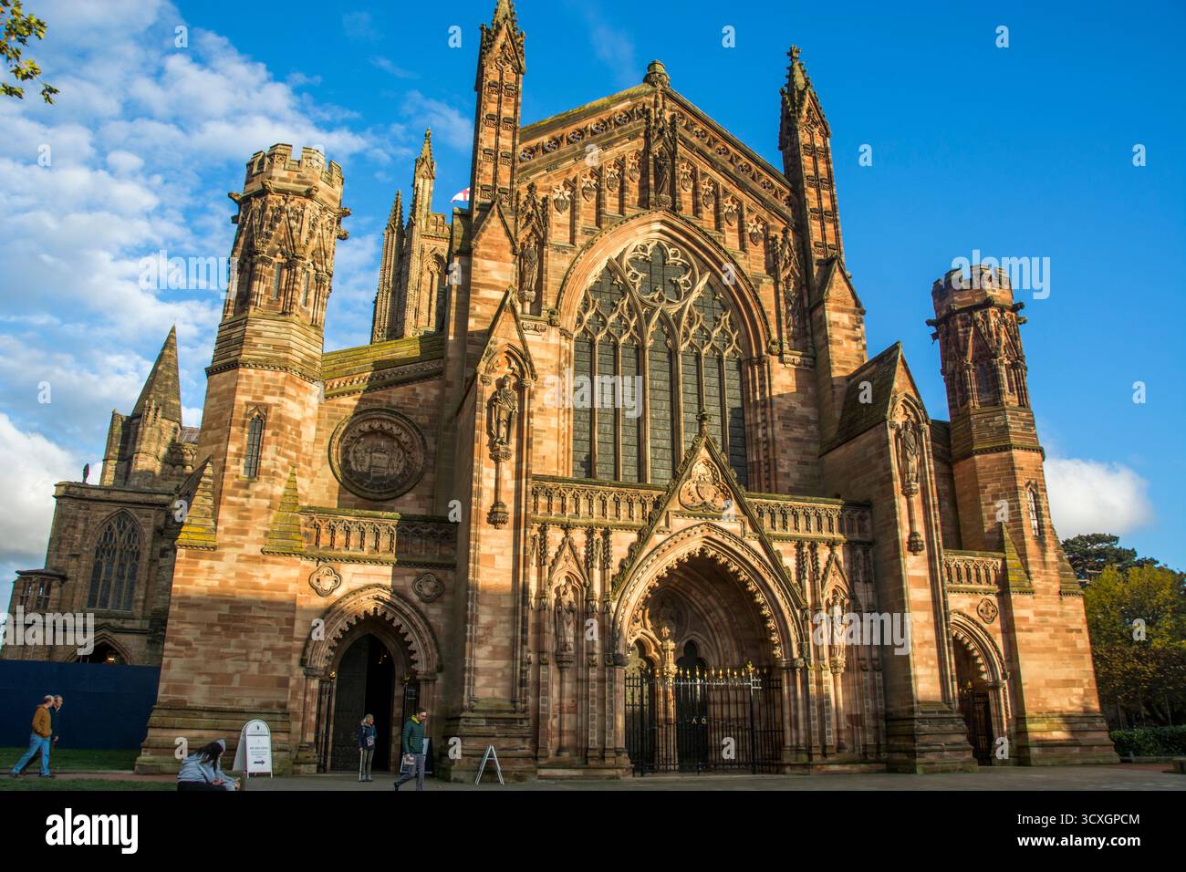Entrance of Hereford Cathedral , Which has the largest surviving ...