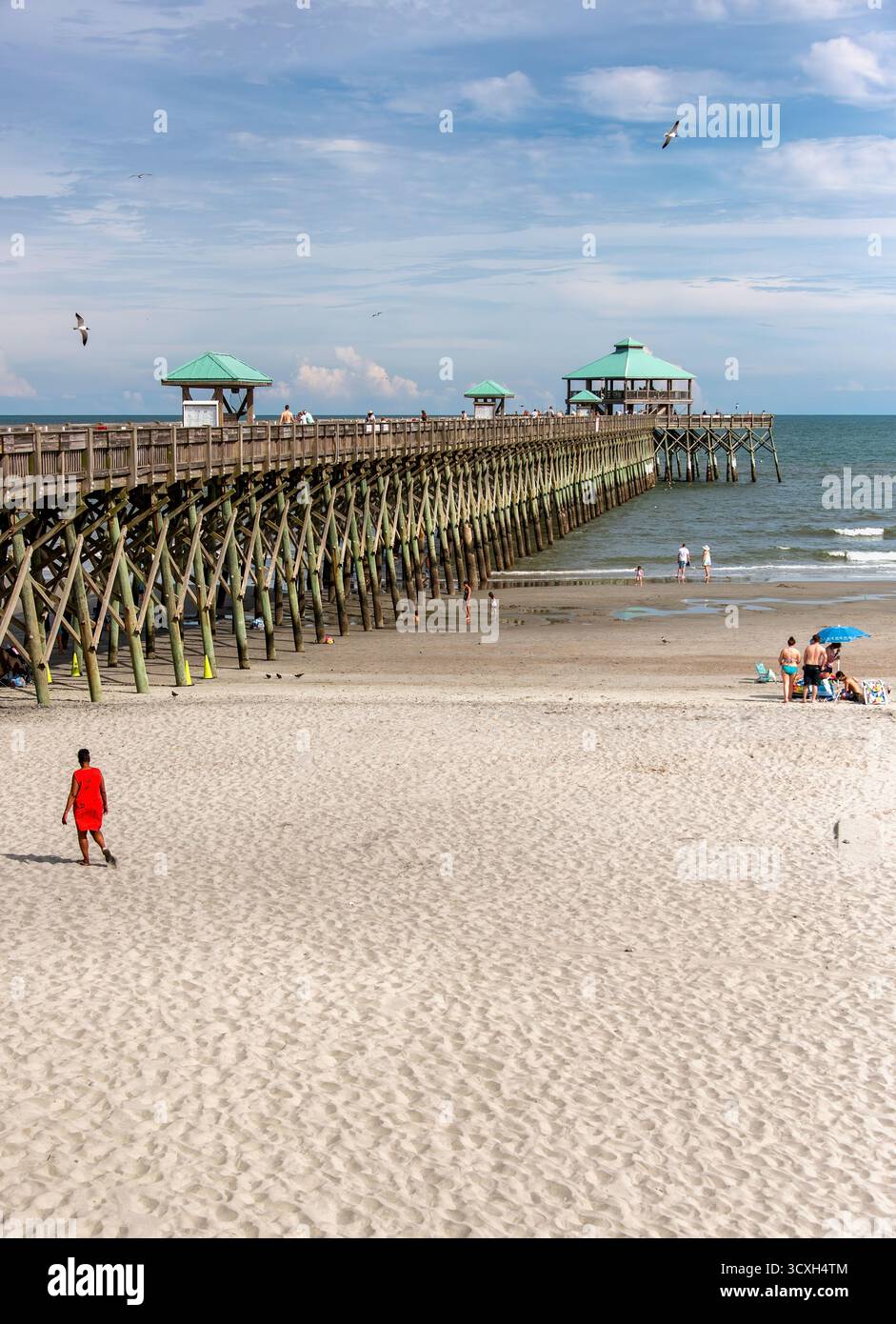Folly beach fishing pier charleston south carolina hi-res stock photography  and images - Alamy, image size:941x1390