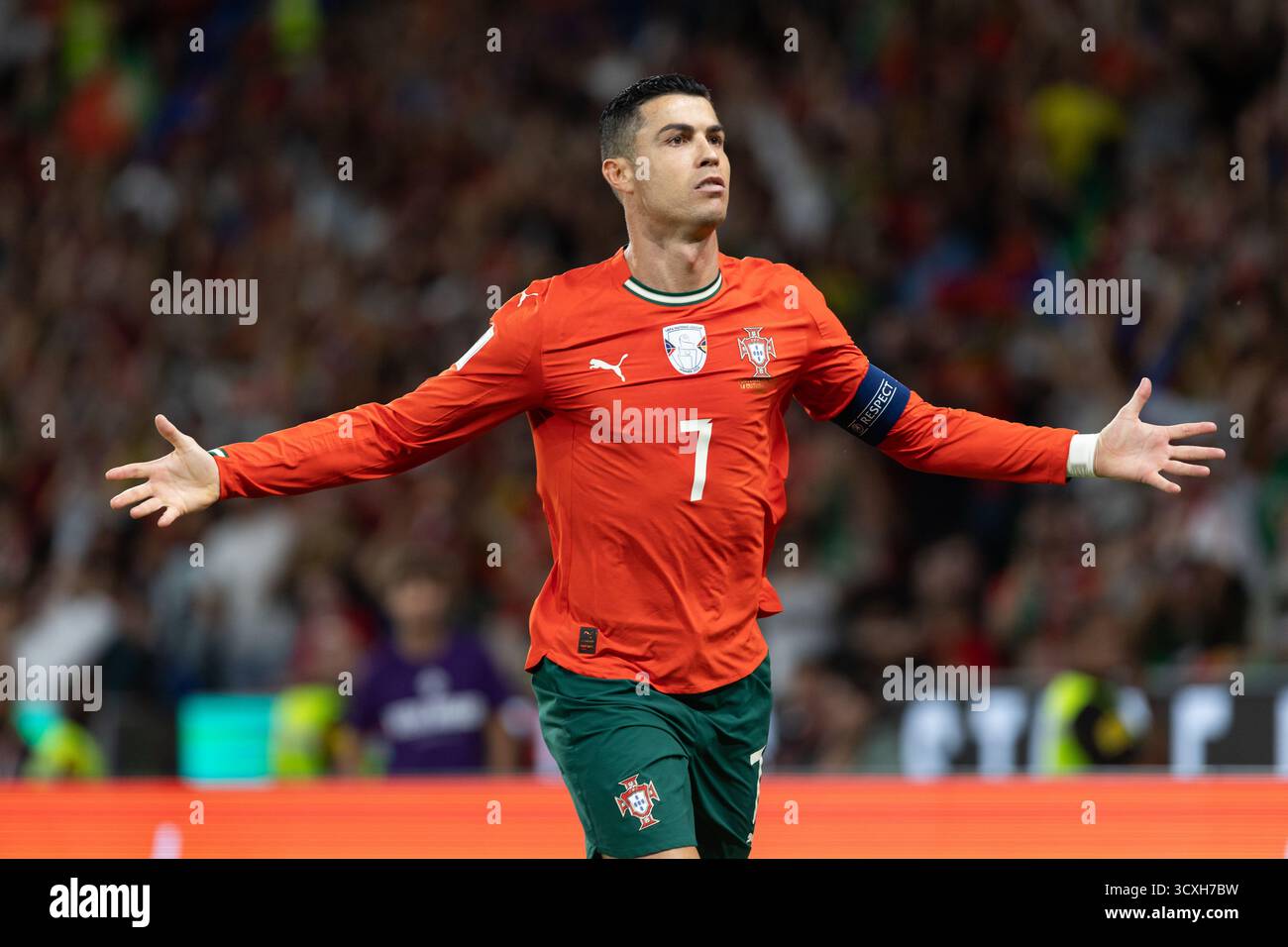 Cristiano ronaldo portugal world cup 2026 celebration hi-res stock