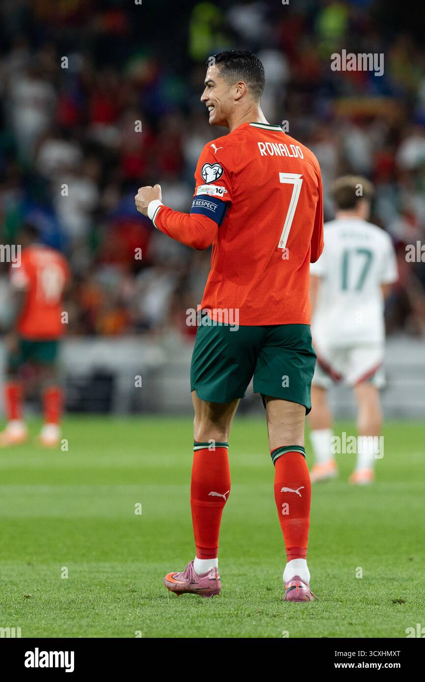 Cristiano ronaldo portugal world cup 2026 celebration hi-res stock