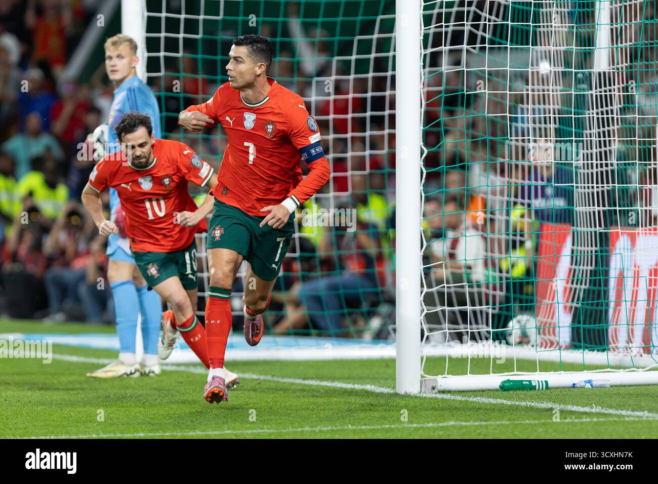 Cristiano ronaldo portugal world cup 2026 celebration hi-res stock