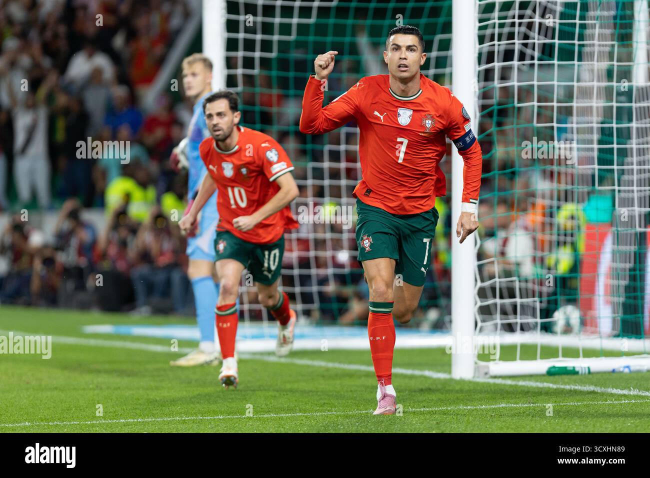 Cristiano ronaldo portugal world cup 2026 celebration hi-res stock