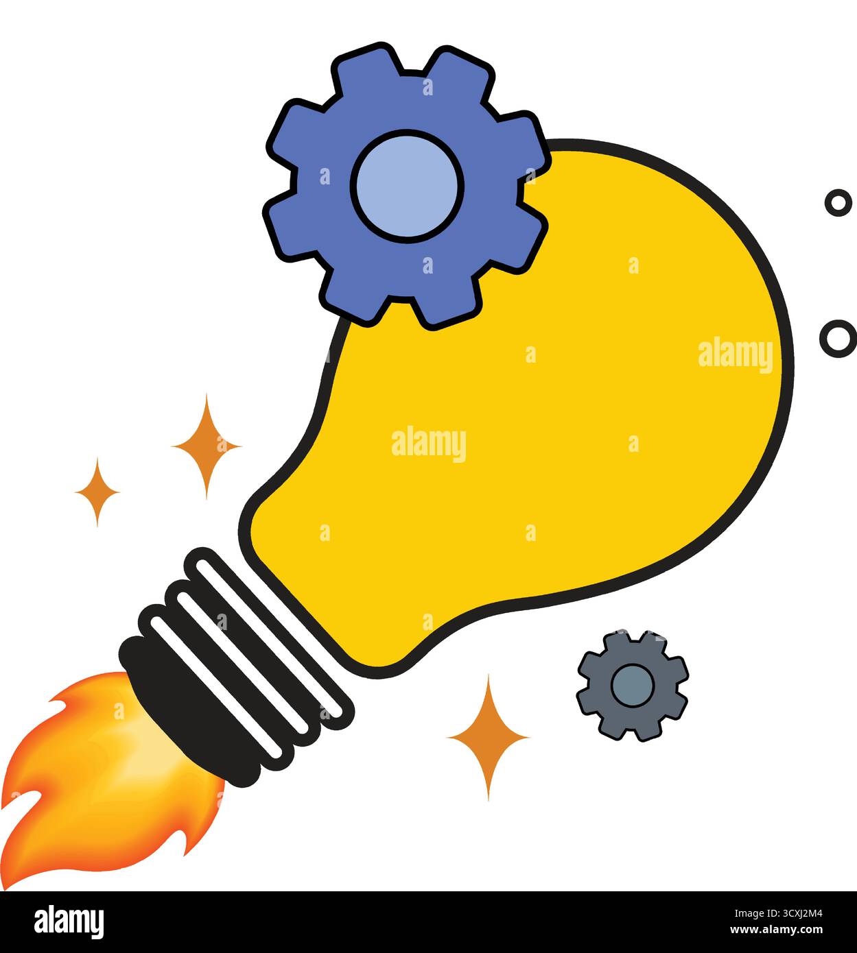 Ideas and Inspiration Innovation Stock Vector