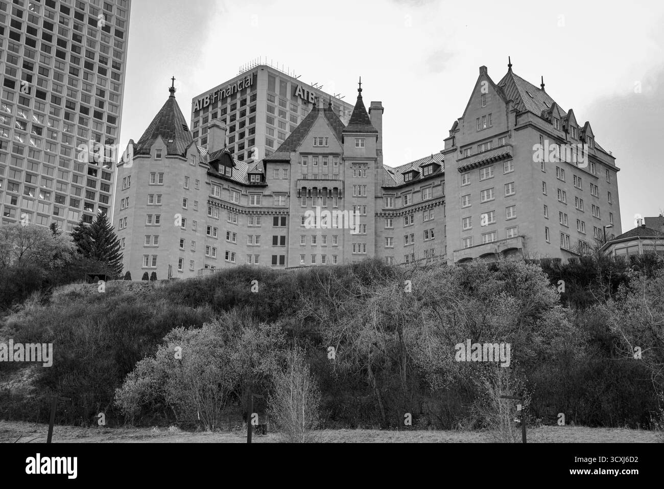 Edmonton Alberta of Edmonton Alberta with a large forested