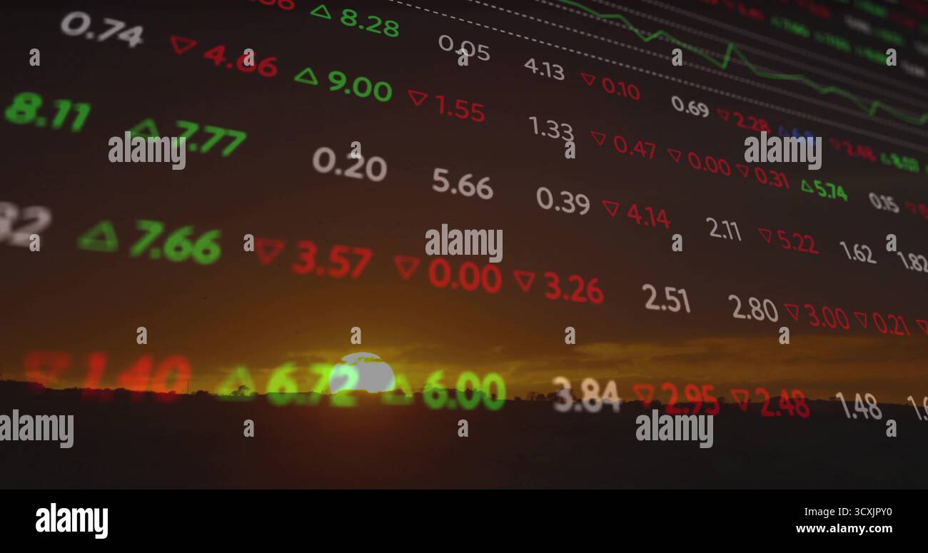 Downtrend financial market chart red hi-res stock photography and images -  Alamy