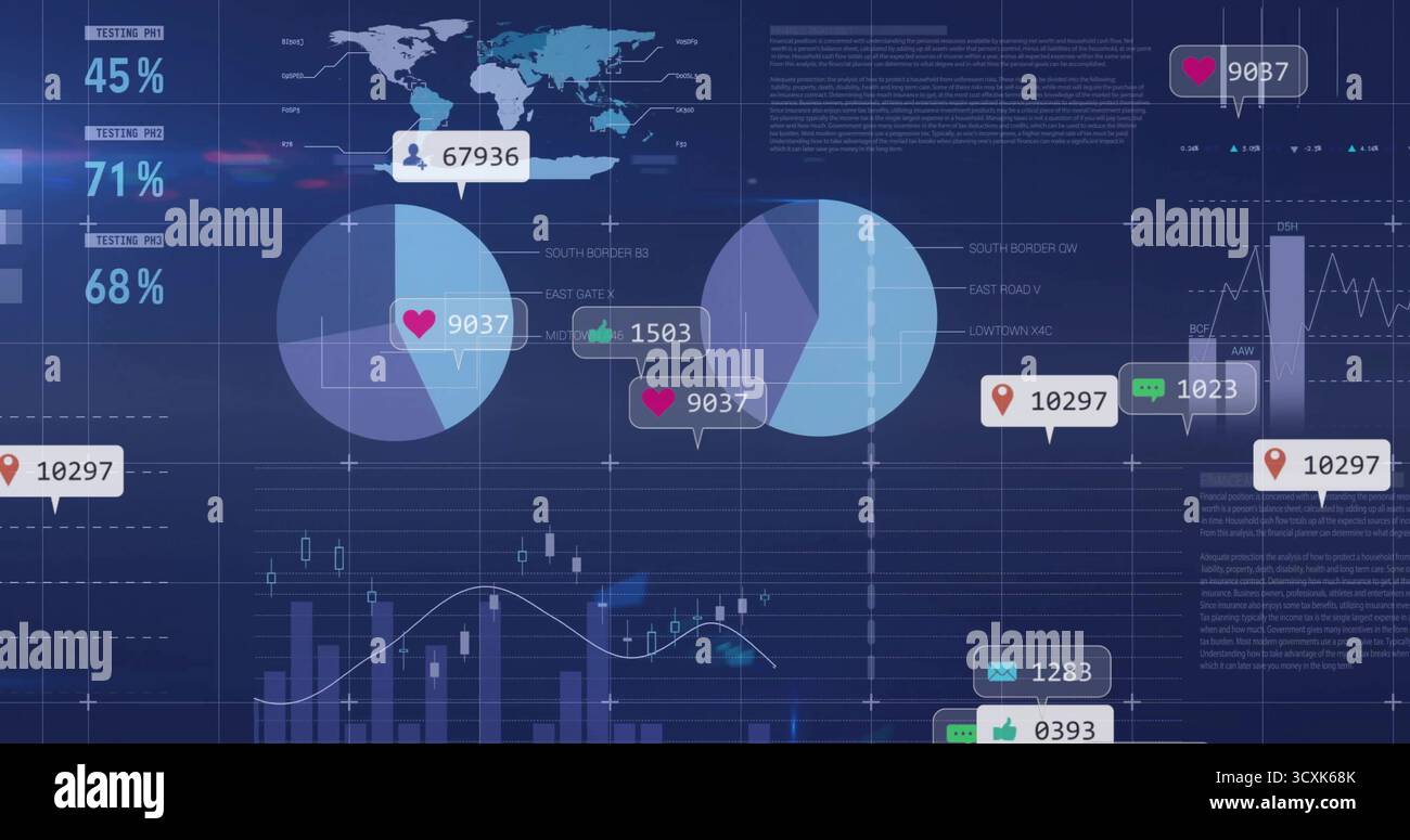 Displaying dashboard presenting charts hi-res stock photography and ...