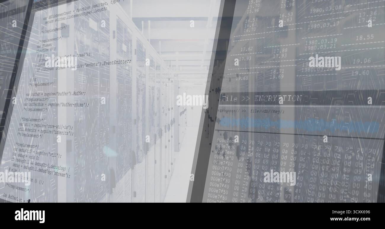 Server rack cabinets extending hi-res stock photography and images - Alamy