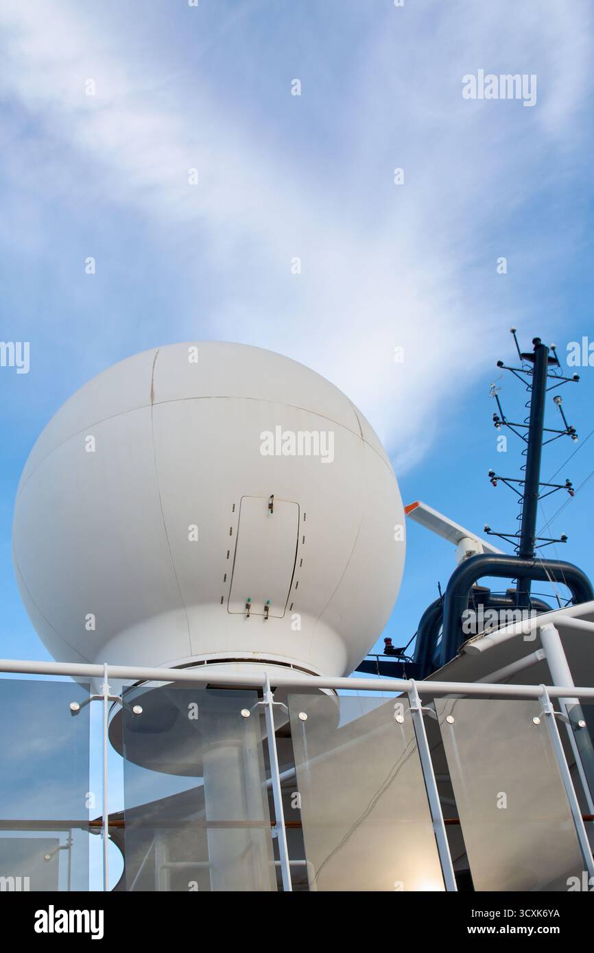Radar domes navigation communication hi-res stock photography and ...
