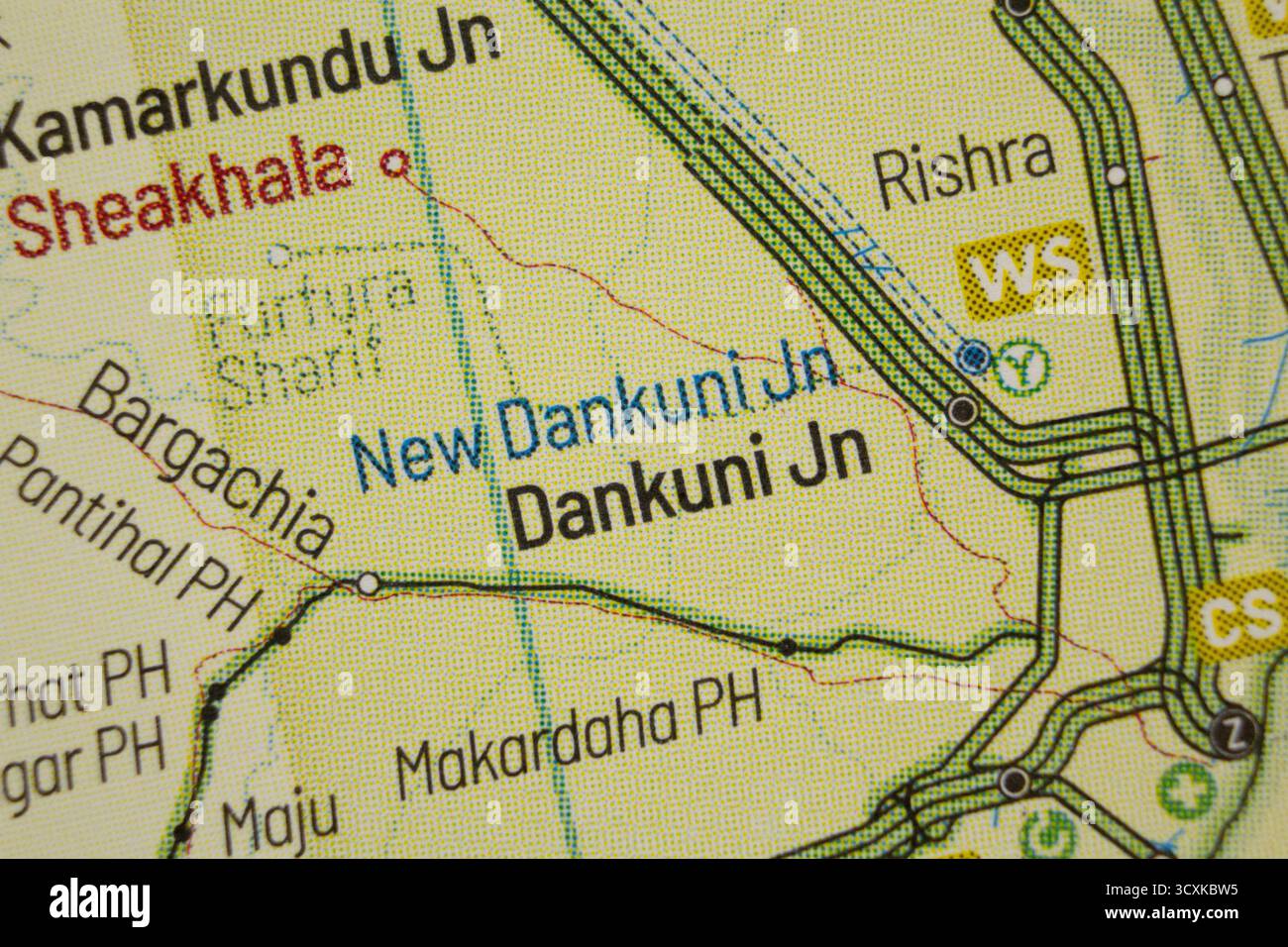 Dankuni Jn - India Railways junction schematic transport map train ...