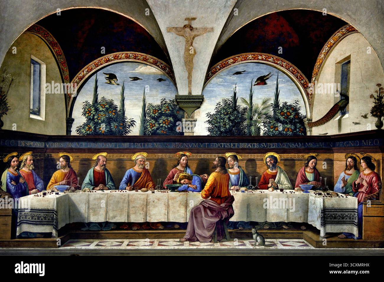 The Last Supper 1480 is a fresco depicting the Last Supper of Jesus by ...