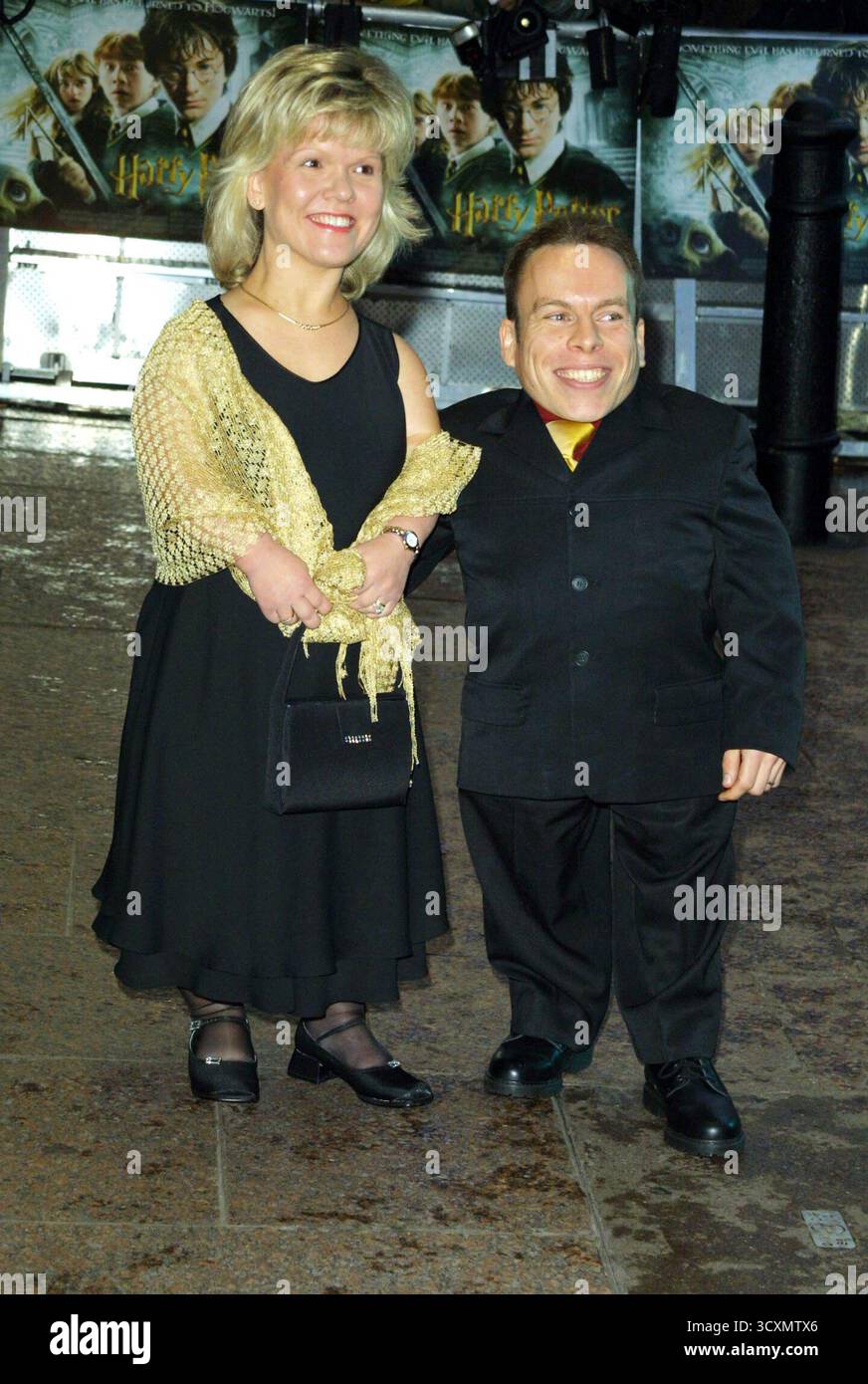 Warwick Davis, who plays Professor Flitwick, arriving at the world ...