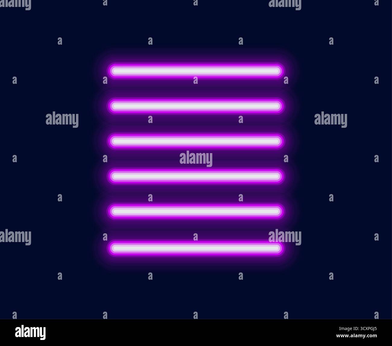 Stacked glowing neon horizontal lines illustration Stock Vector Image ...