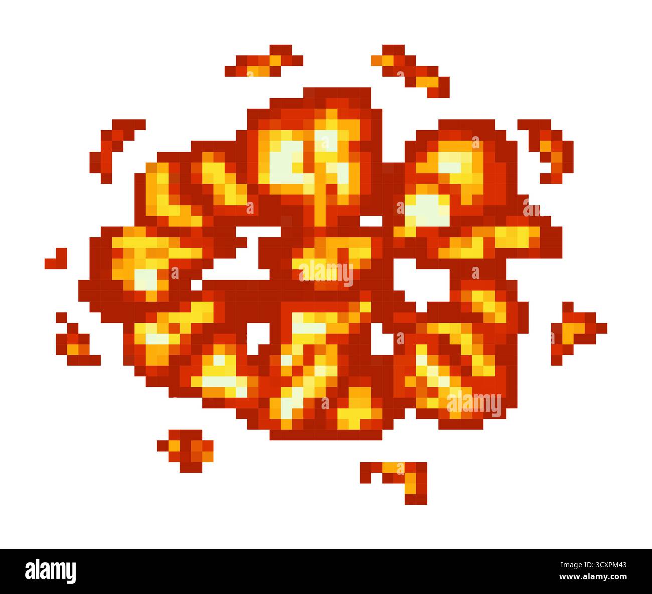 Pixel explosion concept for digital art and design projects Stock Vector