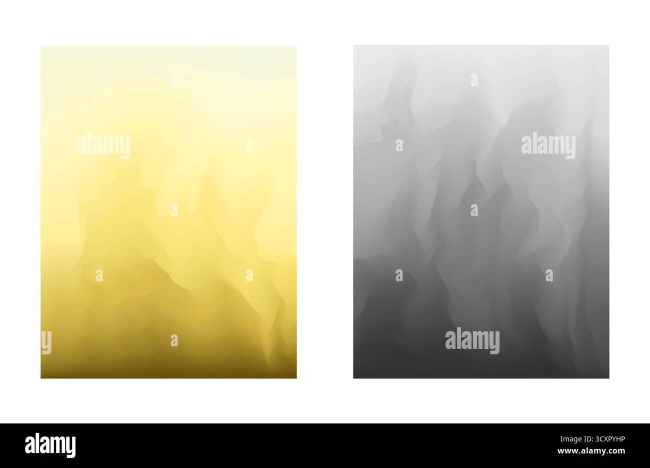 Abstract gradient yellow and gray backgrounds Stock Vector