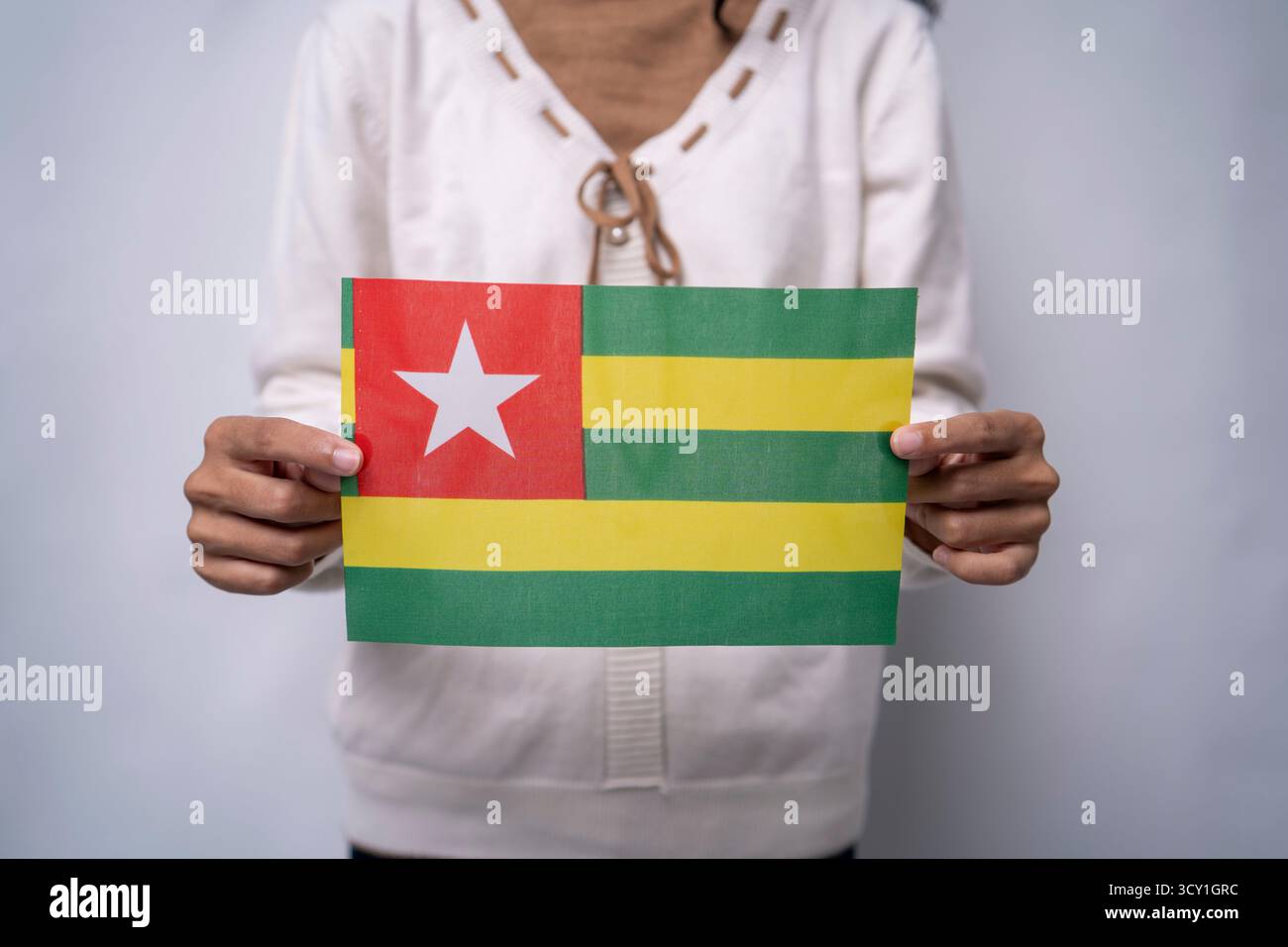 Isolated on togo flag hi-res stock photography and images - Alamy