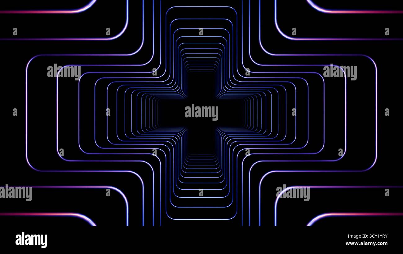 Abstract cross tunnel motion background hi-res stock photography and ...