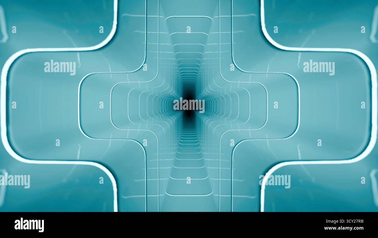 Abstract cross tunnel motion background hi-res stock photography and ...