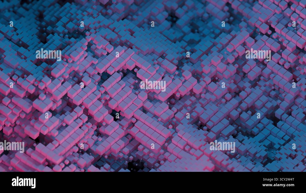 Abstract cubes shifting transforming in hi-res stock photography and ...