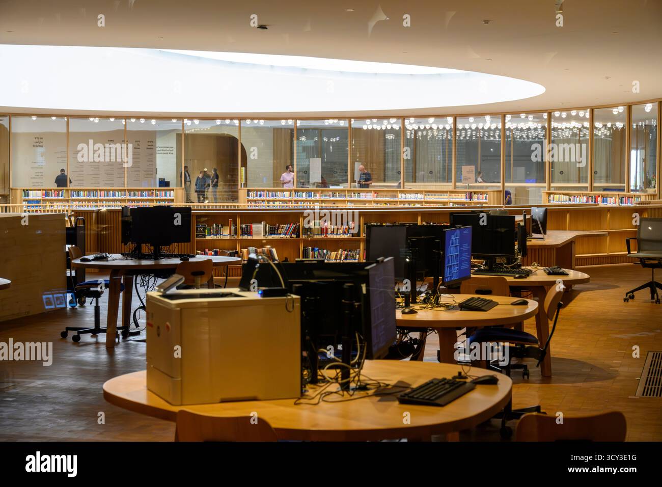 The reading room at the Israeli National Library, Jerusalem. (This new ...