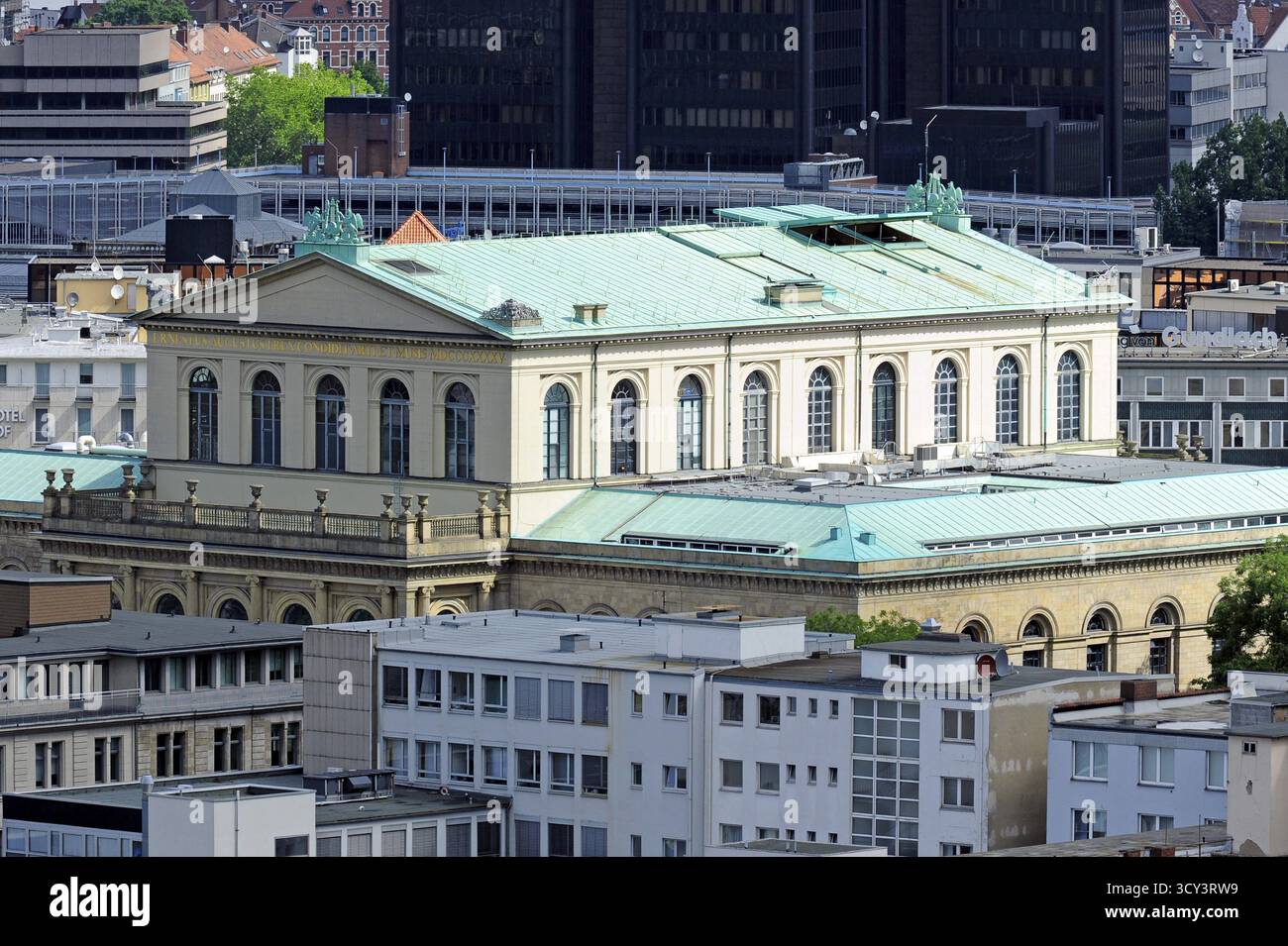 Opera House on Opernplatz, Hanover State Opera, Hanover, Lower Saxony ...