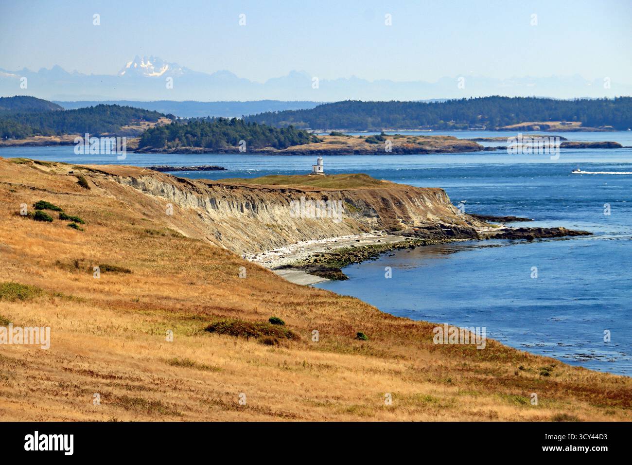 Cattle Point lighthouse Stock Photo - Alamy