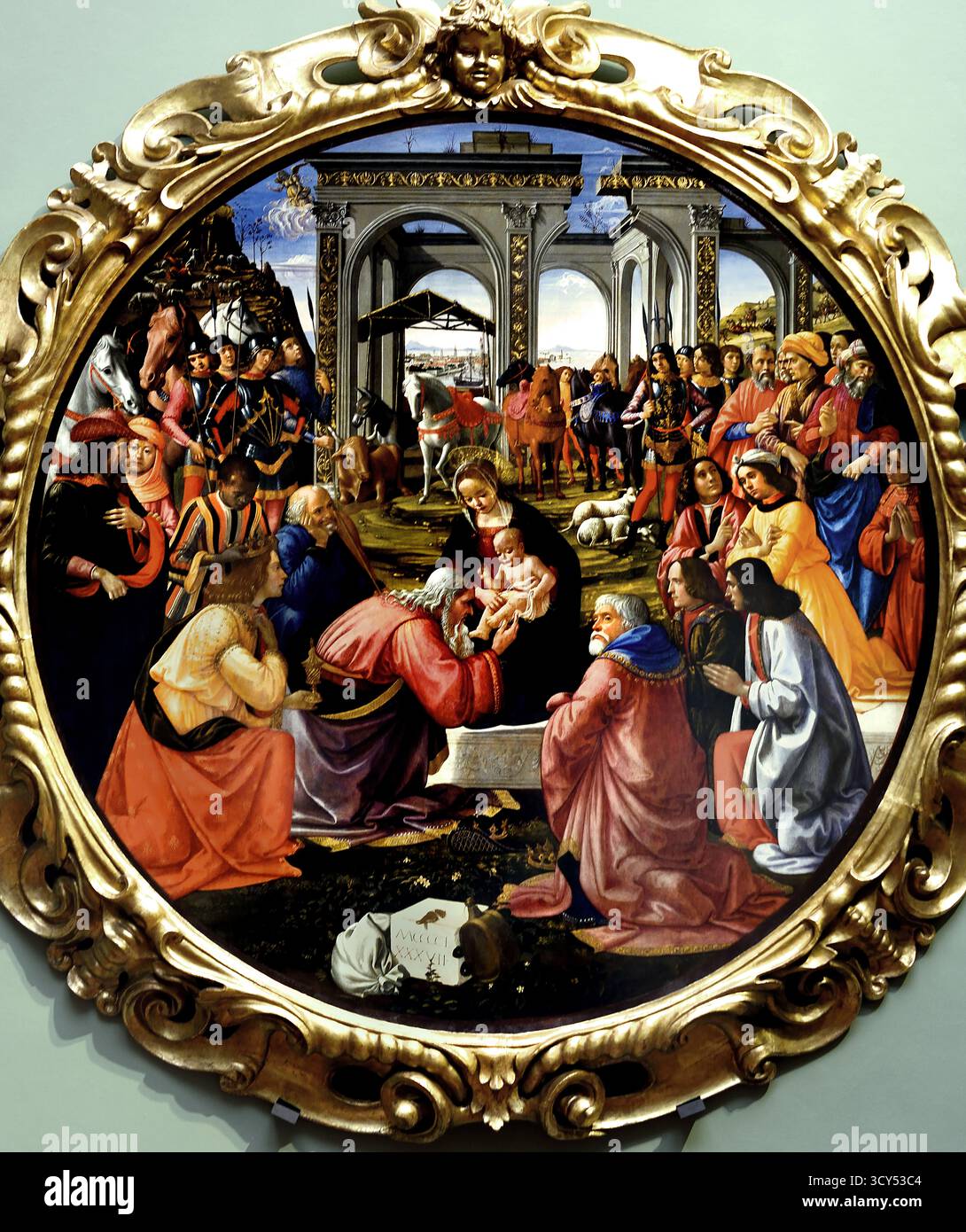 Adoration of the Magi 1487 Domenico Ghirlandaio - Domenico di Tommaso ...