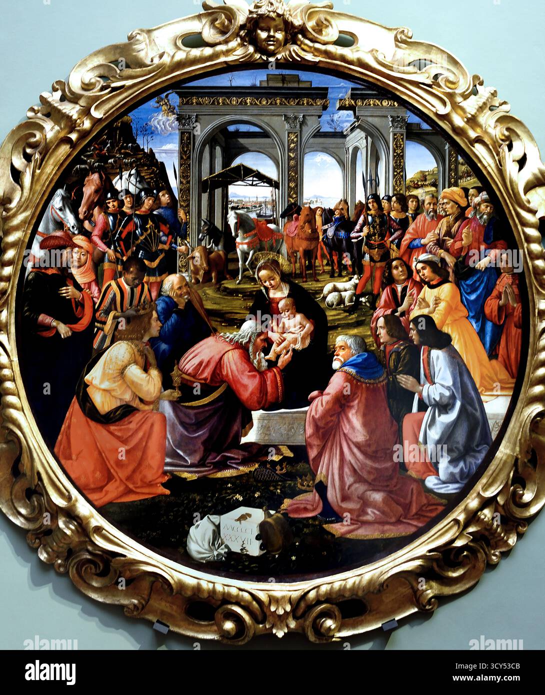Adoration of the Magi 1487 Domenico Ghirlandaio - Domenico di Tommaso ...