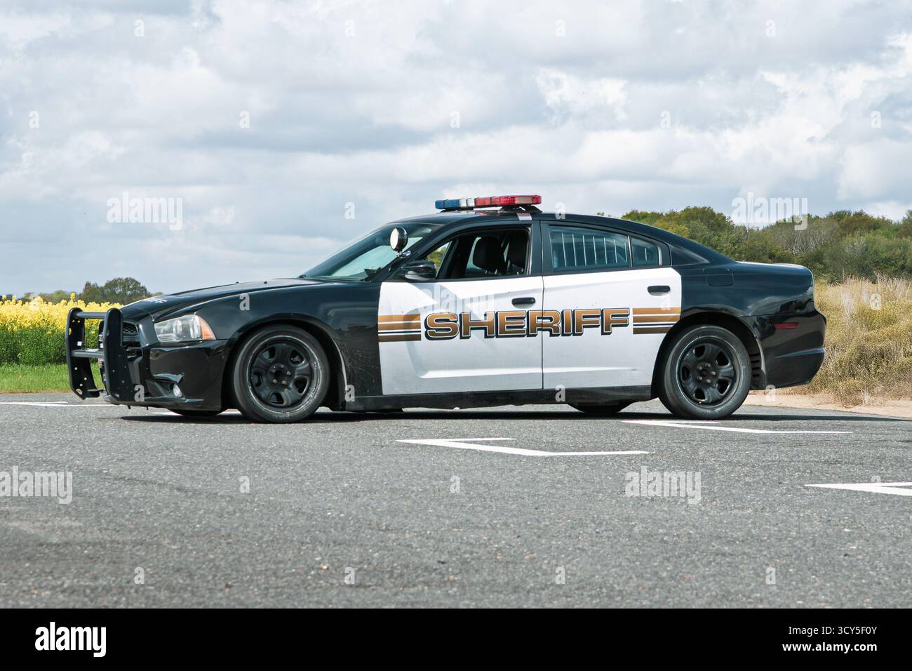 London, England-April 22, 2025: Dodge Charger RT (Seventh 