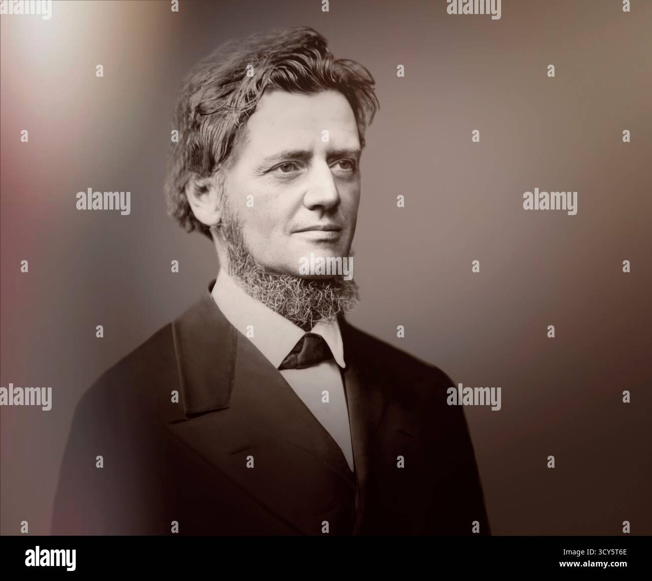 Portrait of Georg Balthazar von Neumayer, Ritter von Neumayer, 1826 – 1909, German polar explorer, geographer and geophysicist, best known for cooperation of meteorology and scientific observations, digitally optimized Stock Photo