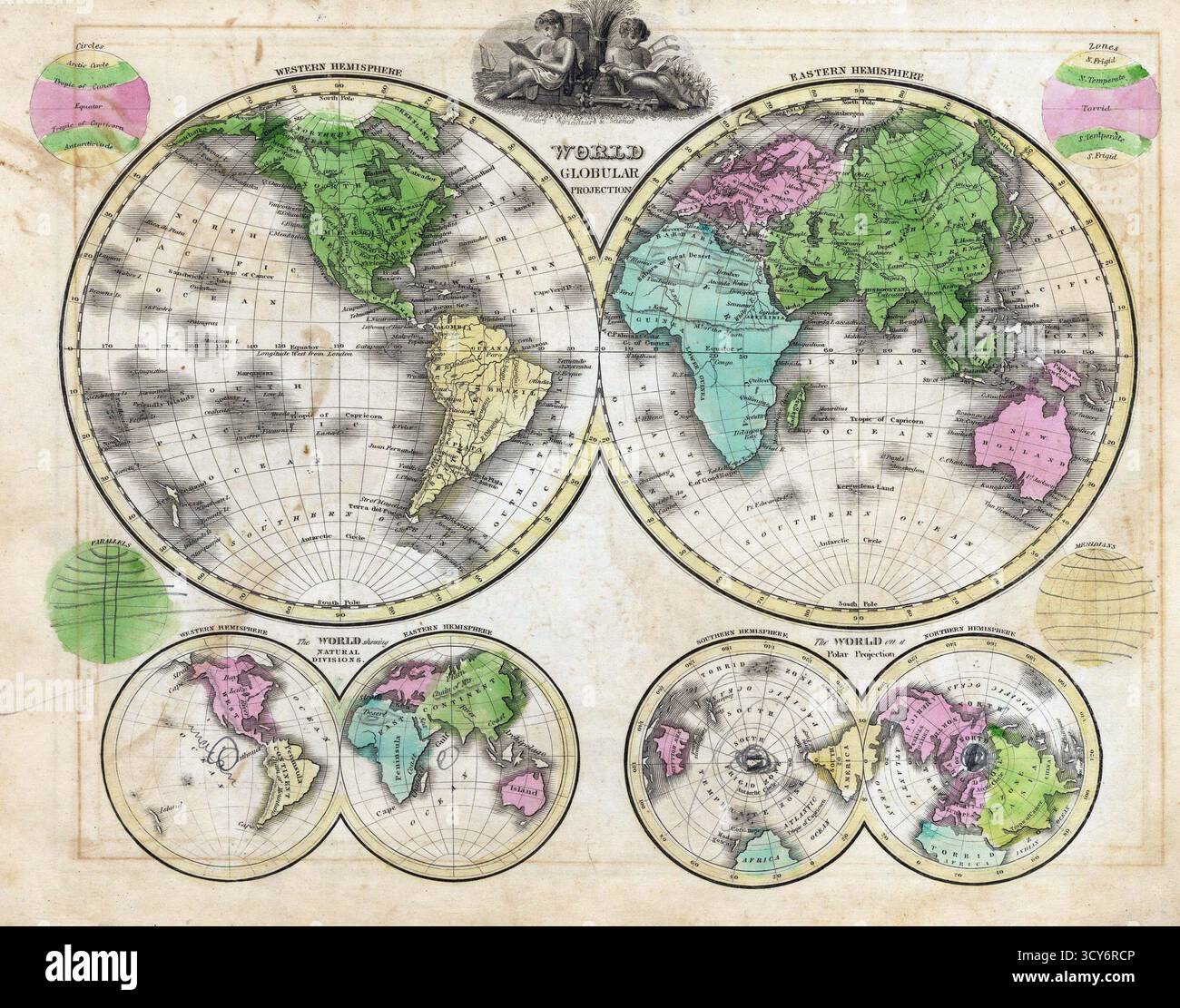 Antique world map hi-res stock photography and images - Alamy