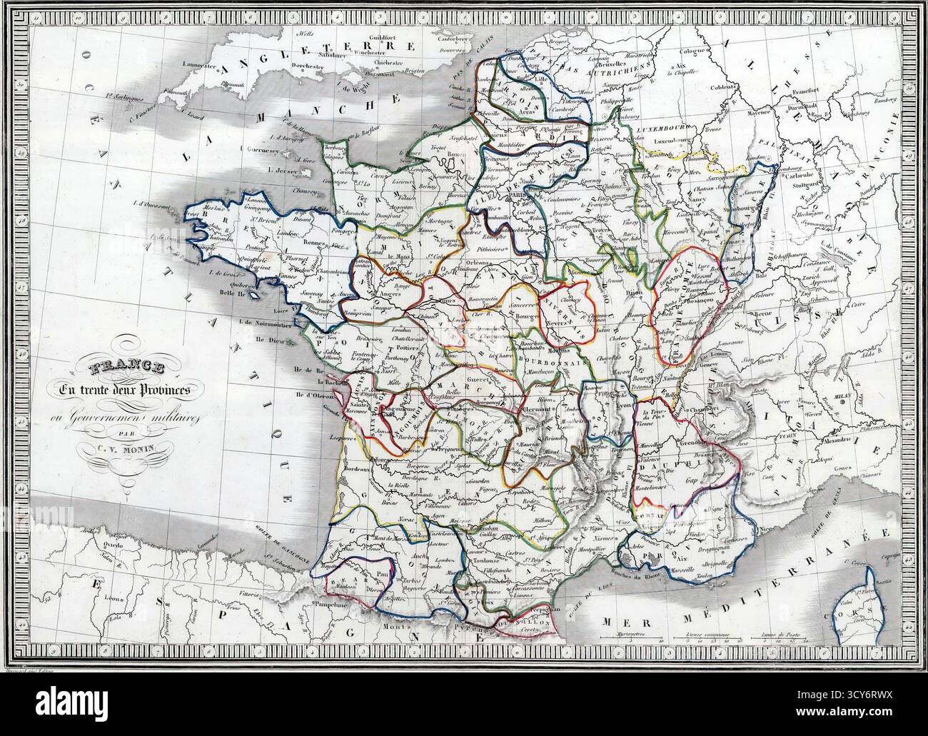 Map of france in provinces hi-res stock photography and images - Alamy