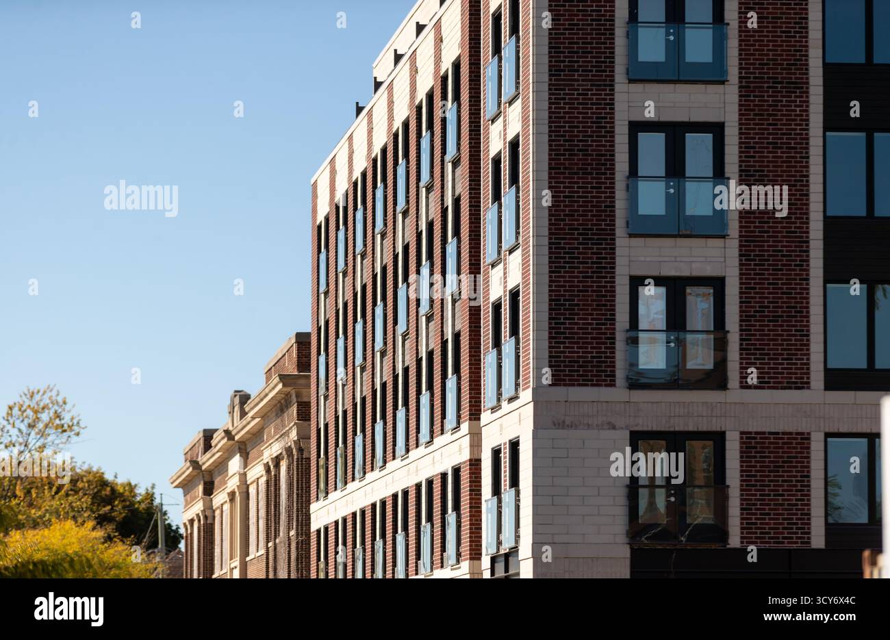 Large scale housing project with both new mid and high-rise buildings ...
