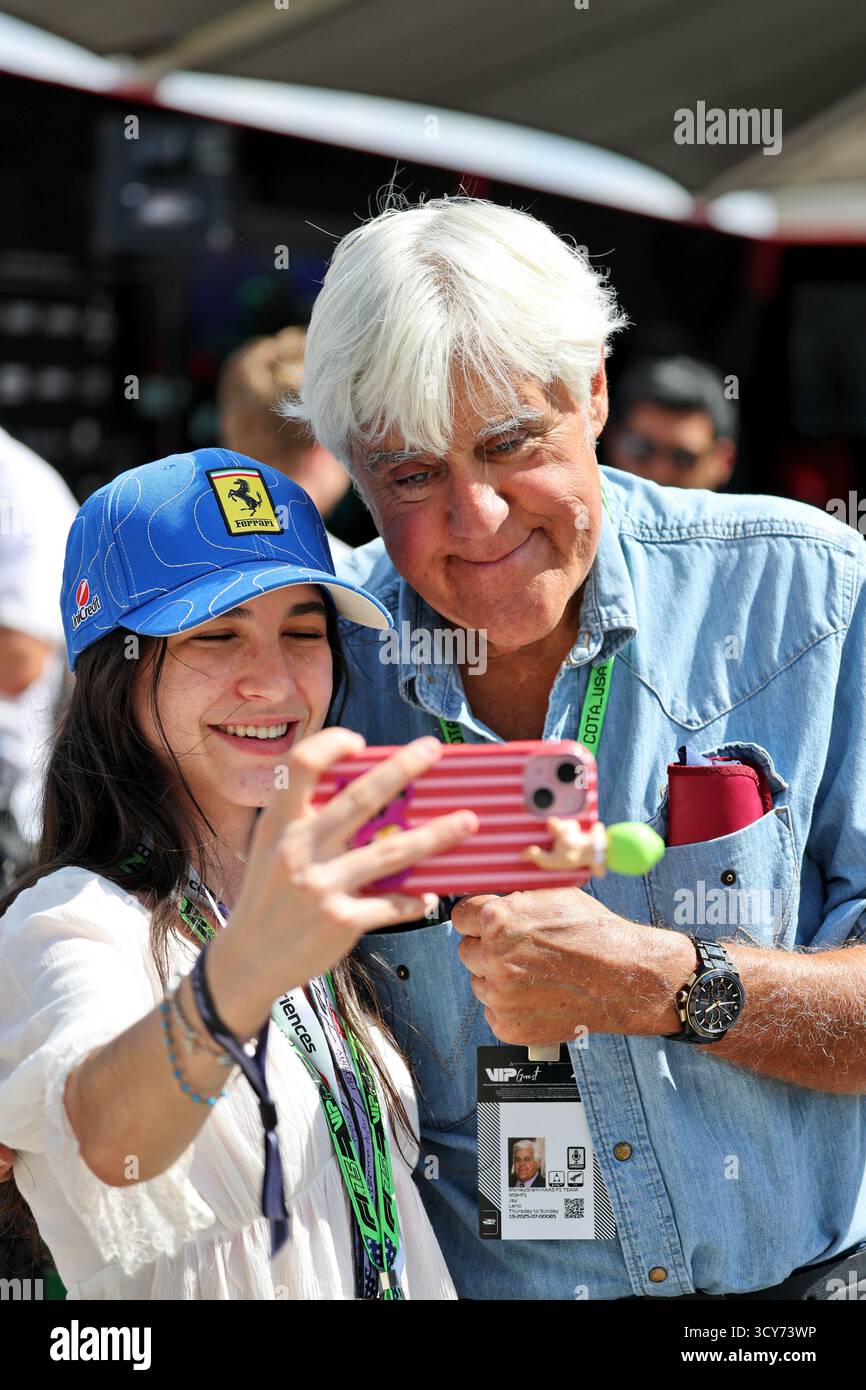 Jay Leno (USA) Television Host. 17.10.2025. Formula 1 World Championship, Rd 19, United States 