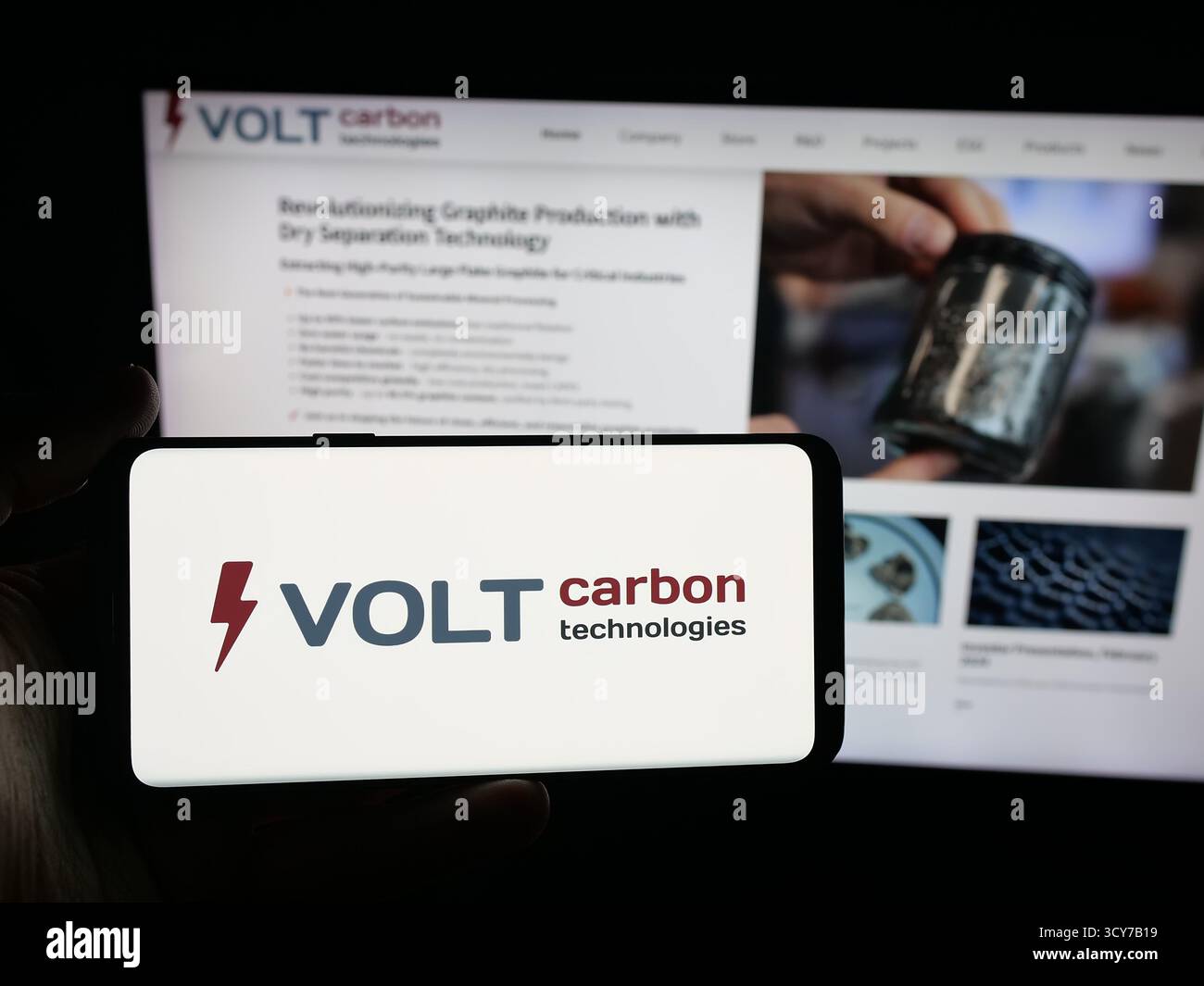 Volt Website Volt carbon technologies inc hi-res stock photography and images - Alamy