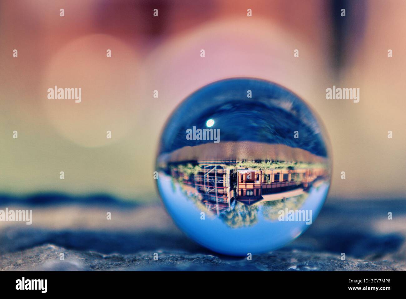 Minimal pastel glass sphere soft hi-res stock photography and images ...