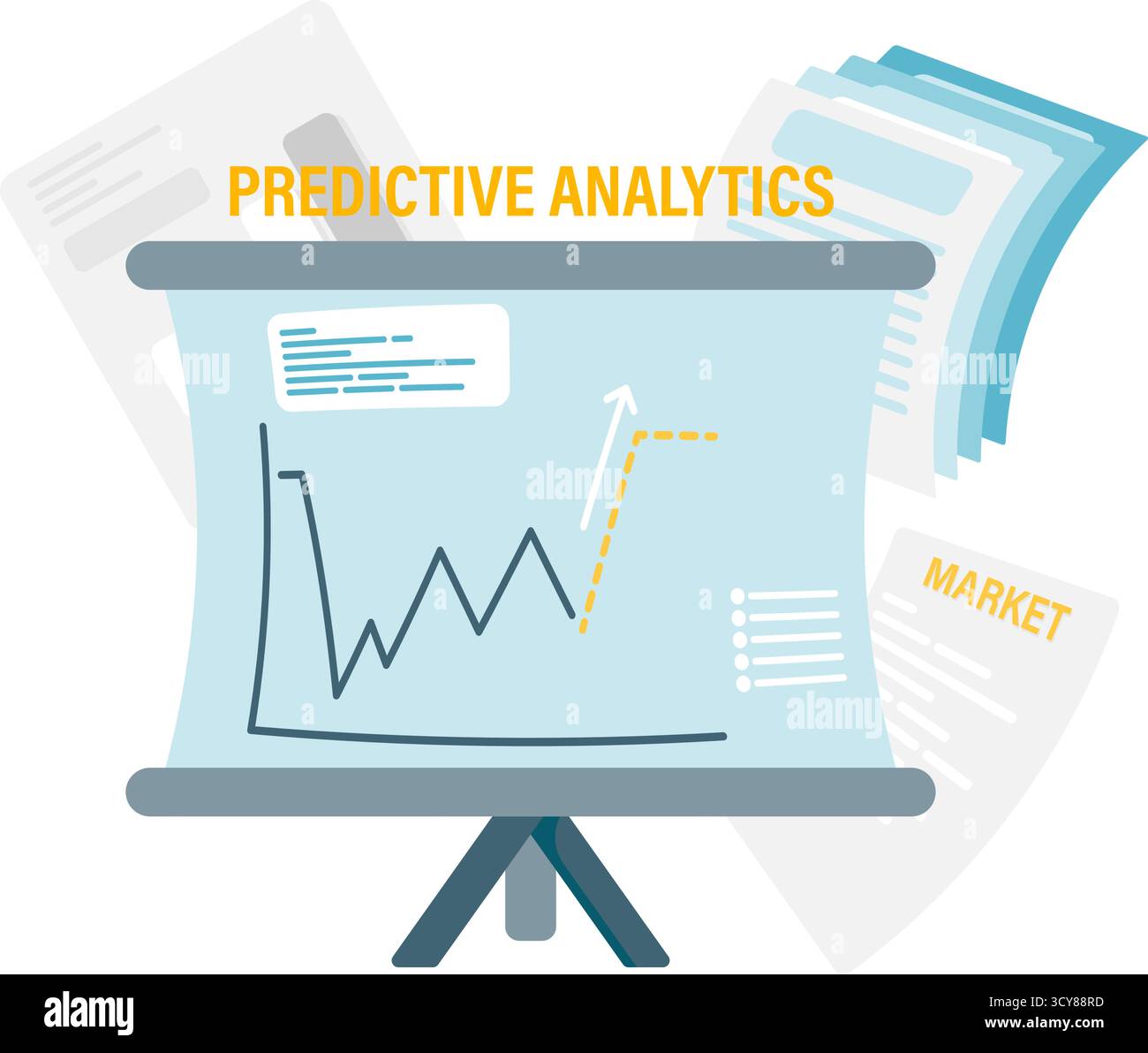predictive analysis Stock Vector