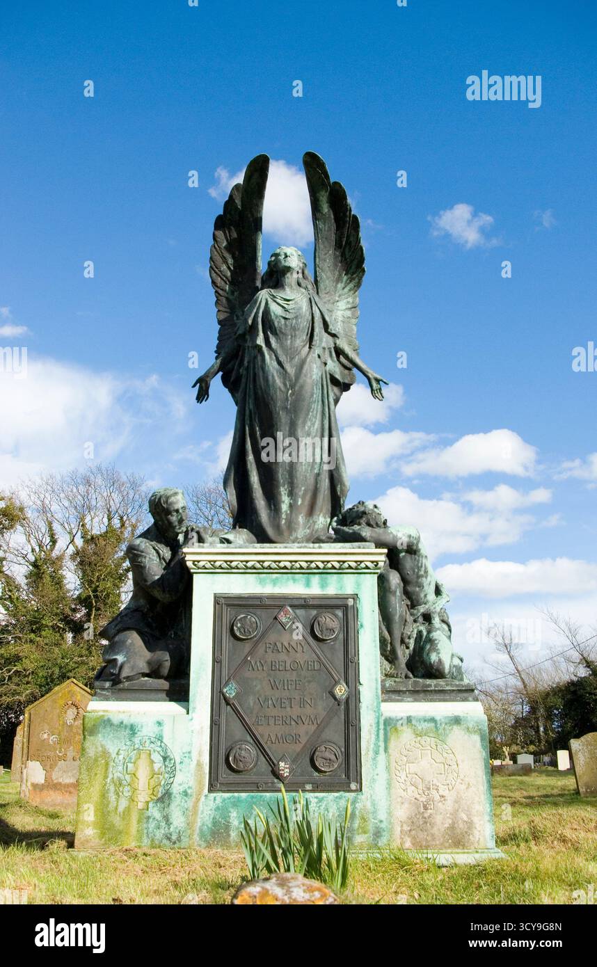 Memorial to Fanny Watts by the Sculptor Paul Raphael Montford Stock Photo